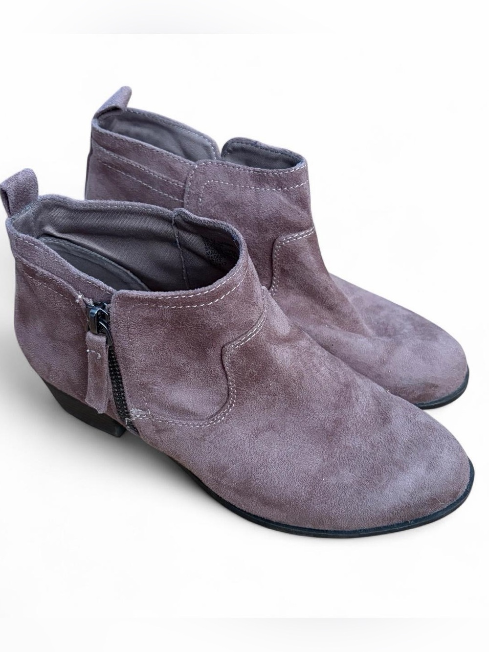 Arizona Jean Company Dusty Lavender Suede Ankle Booties